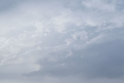 Low angle view of clouds in sky