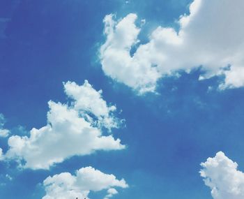 Low angle view of clouds in sky