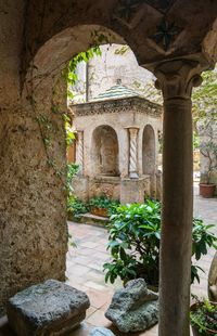 Archway of old historic building