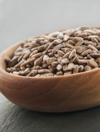 Close-up of bowl on table