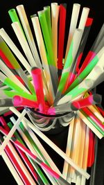 Close-up of colorful pencils