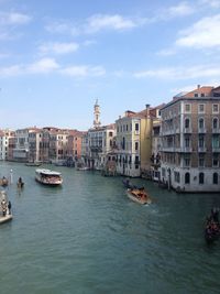 View of buildings in canal