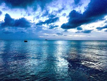 Scenic view of sea against sky