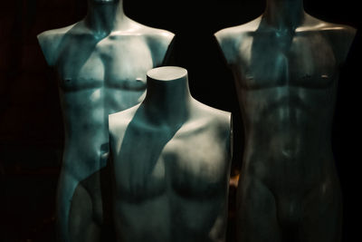 Close-up of mannequin