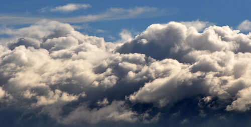 Low angle view of clouds in sky