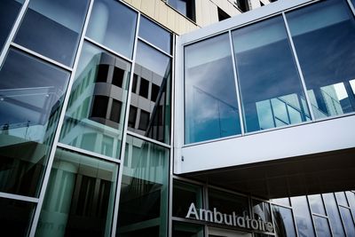 Low angle view of modern building