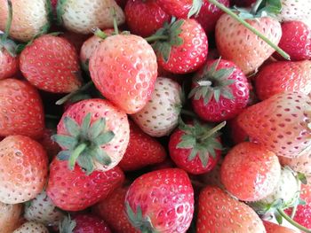 Full frame shot of strawberries