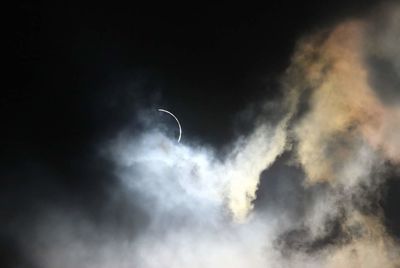 Low angle view of sky at night