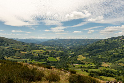 Scenic view of landscape against sky