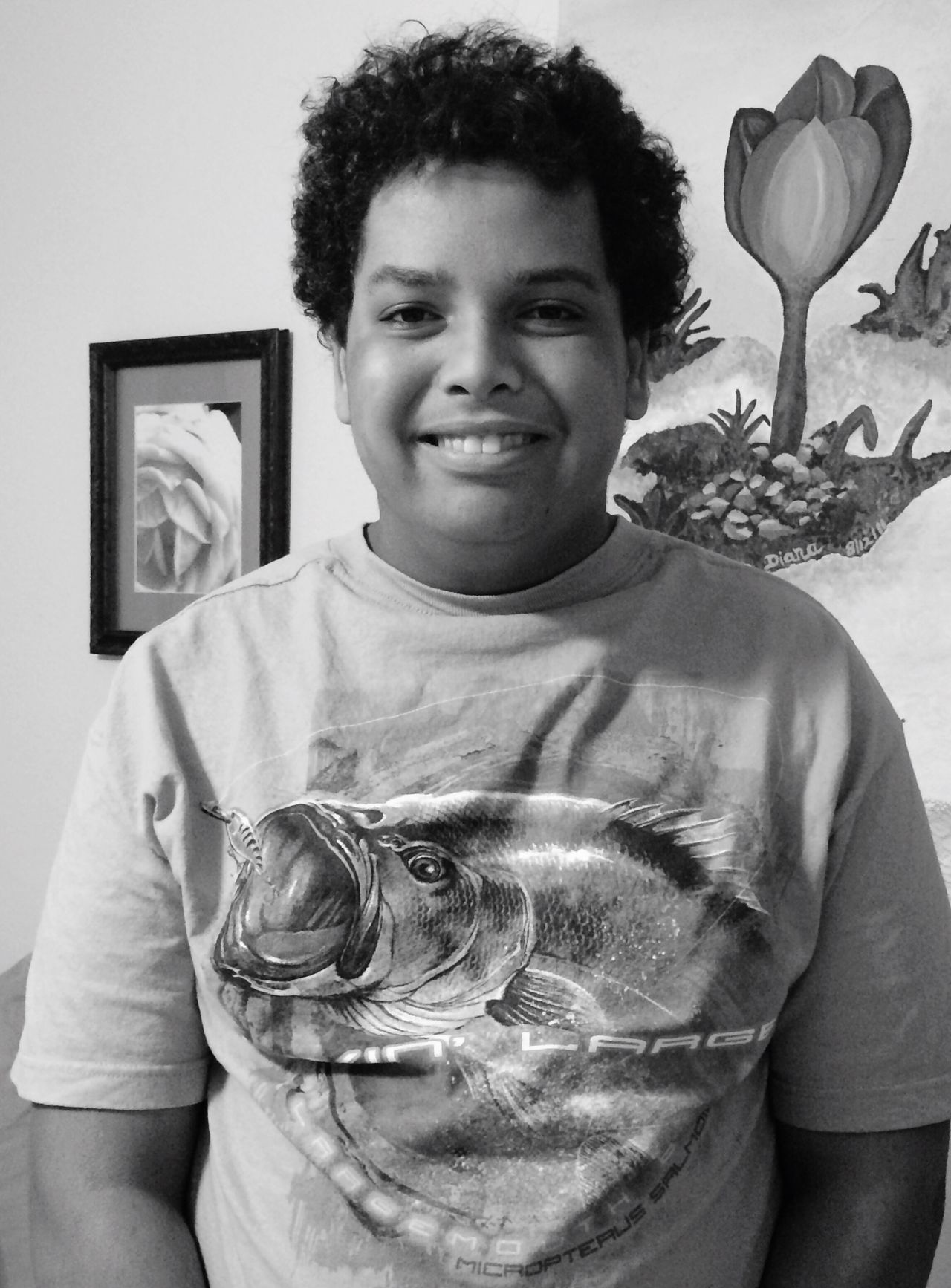 Black and white beautiful smile I love his hair good hair