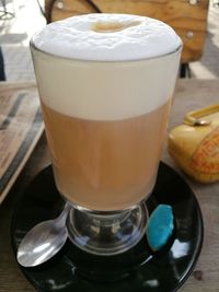 Close-up of coffee on table