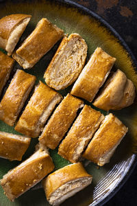 Close-up of bread in container