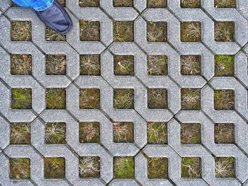 Full frame shot of tiled floor