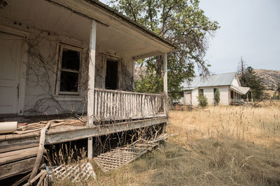 View of abandoned house