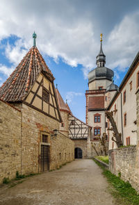 Exterior of old building against sky