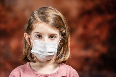 Close-up portrait of a girl