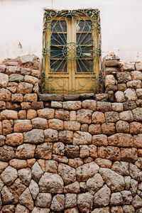 Low angle view of old building