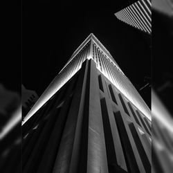 Low angle view of modern building against sky