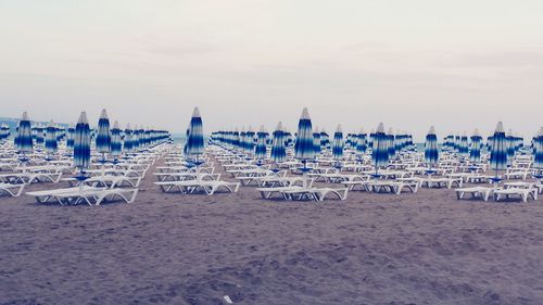 Panoramic view of beach against sky