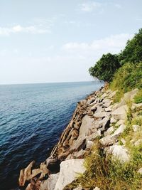 Scenic view of sea against sky