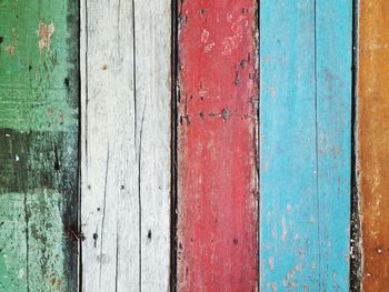 Full frame shot of old wooden door