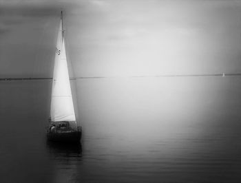 Boats sailing in sea