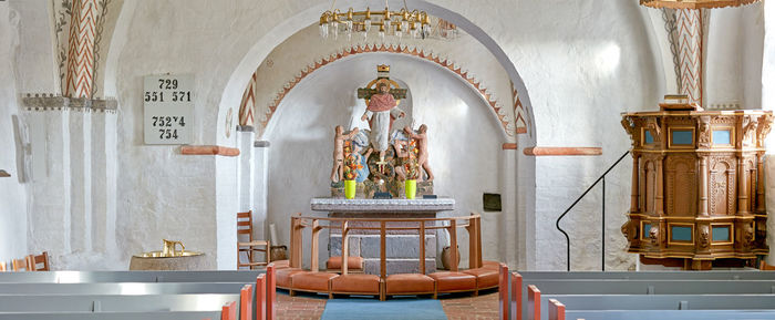 Interior of church