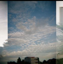 Low angle view of buildings against sky