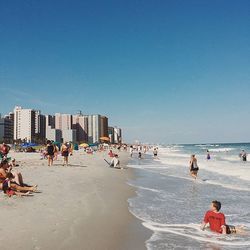 People on beach