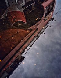 Low angle view of sailboat against sky