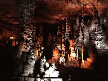 View of illuminated built structure