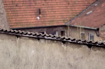 Low angle view of roof of building