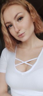 Close-up portrait of a beautiful young woman