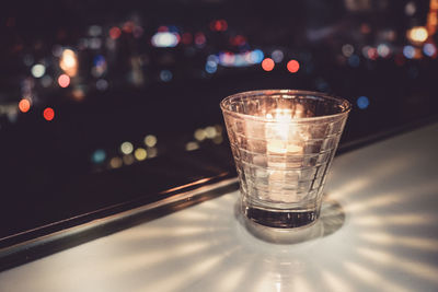 Close-up of drink on table