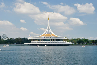 Landmark of suan luang park, bangkok,thailand in sunny day.