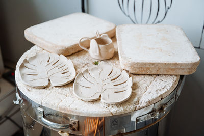 Close-up of cake on table