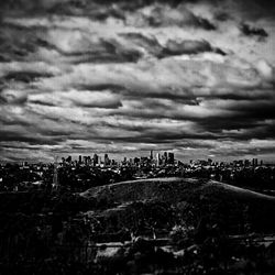 Building against cloudy sky