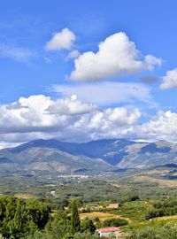 Scenic view of landscape against sky