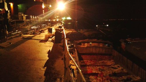 City street at night