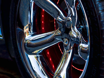 Close-up of car wheel