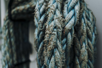 Close-up of old rope