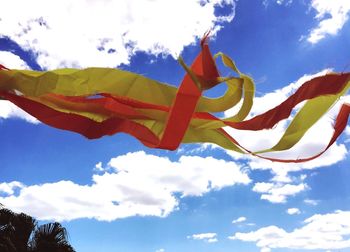 Low angle view of cloudy sky
