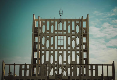 Low angle view of building against sky