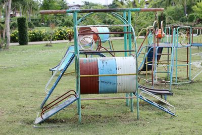 Empty seats in playground