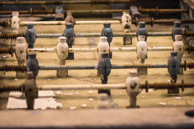 Close-up of figurine at market stall