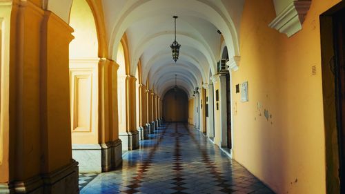 Corridor of church