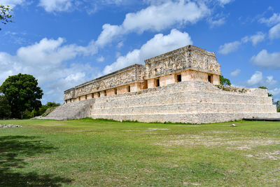 View of historical building against cloudy sky