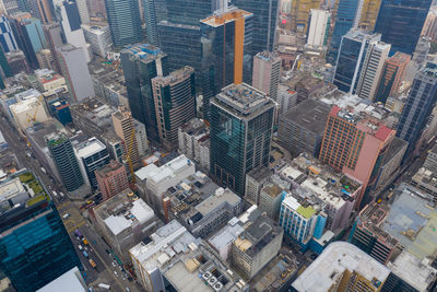 Aerial view of buildings in city