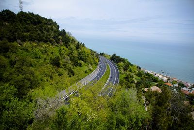 Scenic view of landscape against cloudy sky