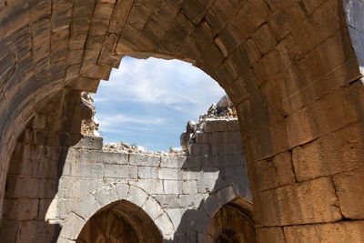 Low angle view of historical building